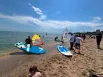 В это же время на воде тоже устроили свои соревнования.