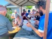 Перерывы наполнили вкусным пловом.