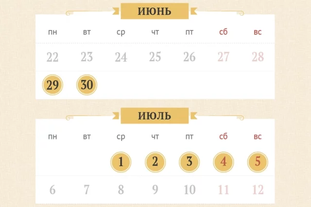 На неделе 29 июня — 5 июля 2026 года продолжается Петров (Апостольский) пост. Он продлится 35 дней — до 12 июля 2026 года. В эту неделю отмечается память первого патриарха вся Руси Иова, церковного писателя Мефодия Патарского и епископа Евсевия.