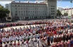 Построение на хоровод перед ГКЗ «Башкортостан»
