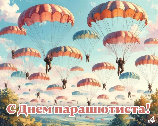 День парашютиста в России открытка