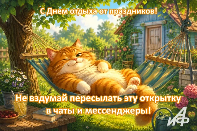 открытка День отдыха от праздников