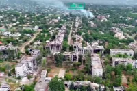 Освобожденные российской армией районы Константиновки в Донецкой народной республике.