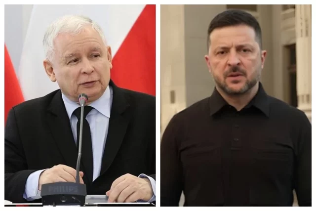 Ярослав Качиньский; Владимир Зеленский.