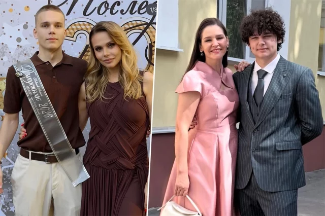 Ксения Новикова с сыном Мироном, Глафира Тарханова с сыном Корнеем.