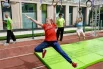 Для юных гостей работала отдельная площадка с сухим бассейном, играми и аниматорами.