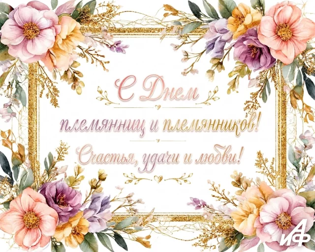 открытка День племянниц и племянников