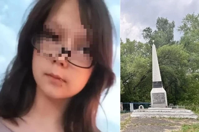 Тело Насти нашли в глубине кладбища за памятником