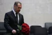 Заместитель председателя Совета безопасности РФ Дмитрий Медведев во время прощания с бывшим министром обороны, спецпредставителем президента Сергеем Ивановым.