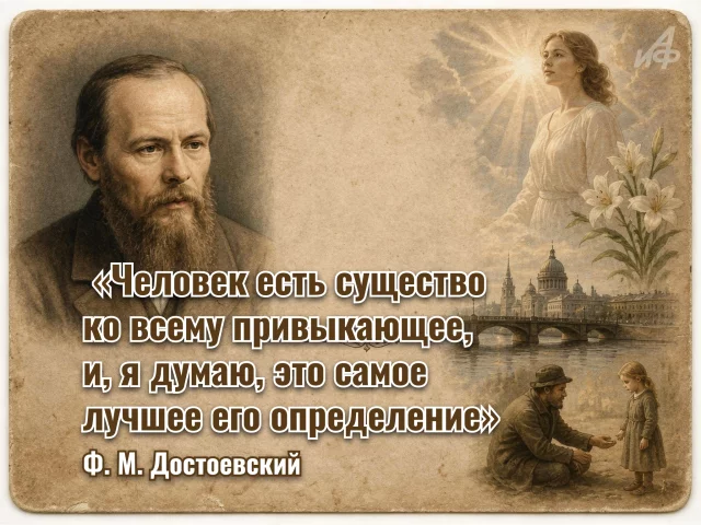 красивое оформление знаменитой цитаты Достоевского