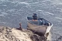 Лодка на реке Алдан
