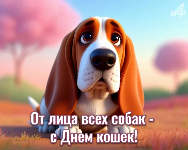 С Днем кошек открытка с пожеланием