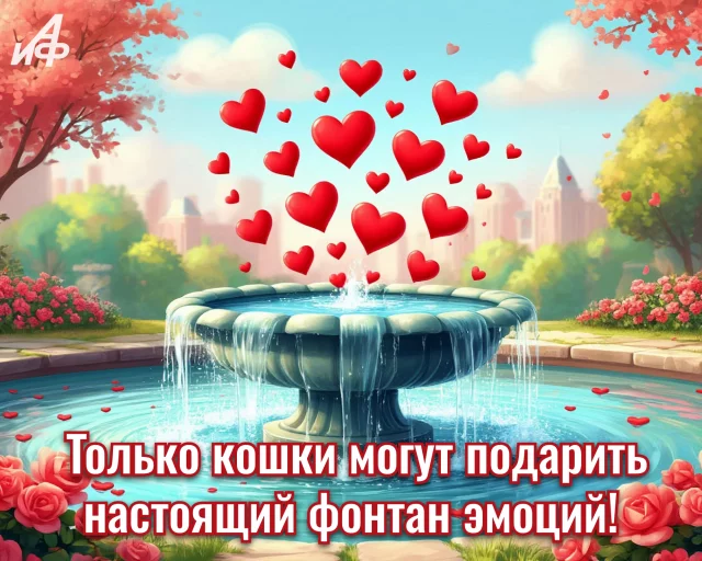 Правила жизни котика на красивой открытке