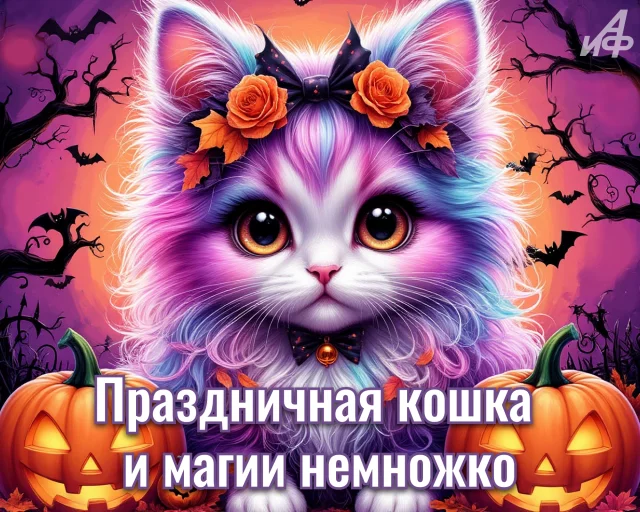 Красивая картинка с кошкой праздник