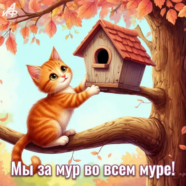 Прикольная открытка со статусом для соцсетей и юмором