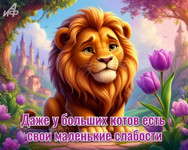 Открытка с котиком и философским высказыванием
