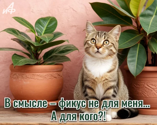 Открытка с приколом и юмором про кота
