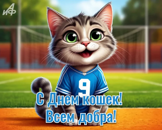 Душевные окрытки с Днем кота для любителей кошек