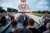 Траурный митинг прошёл возле храма.
