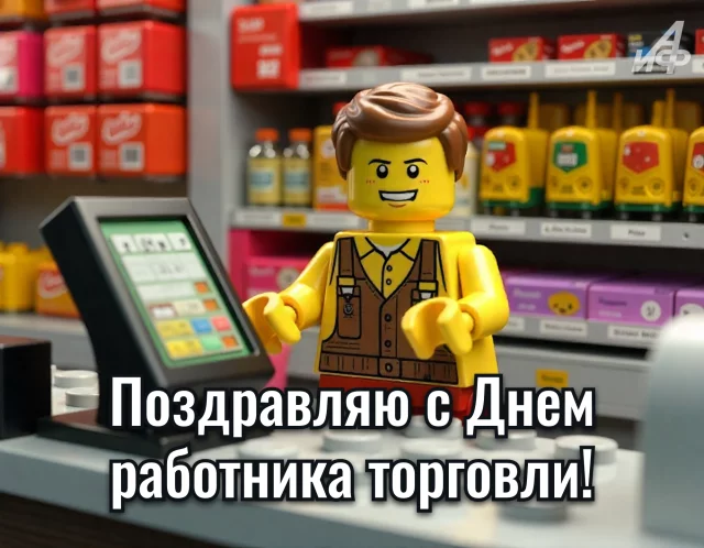 открытка с Днем работников торговли для продавца и кассира