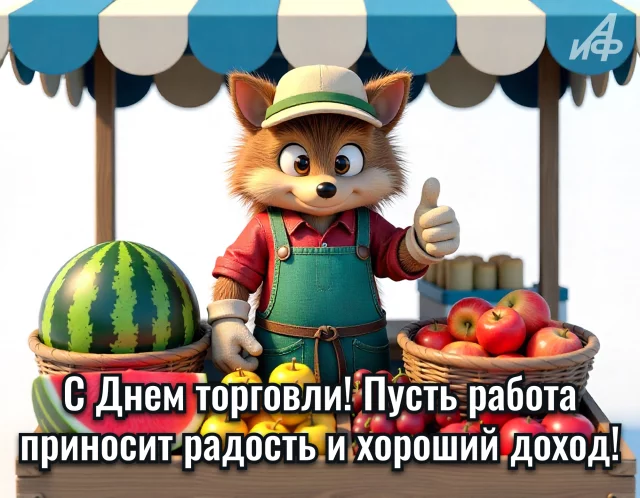 открытки с Днем работников торговли скачать бесплатно