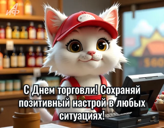 праздничная открытка сотрудникам торгового центра