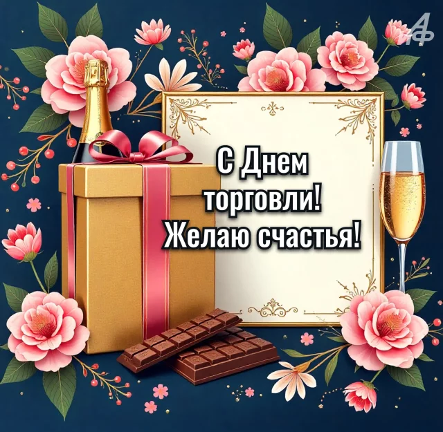 открытки с Днем работников торговли скачать бесплатно