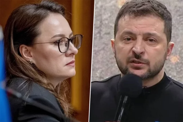 Юлия Свидиренко и Владимир Зеленский.