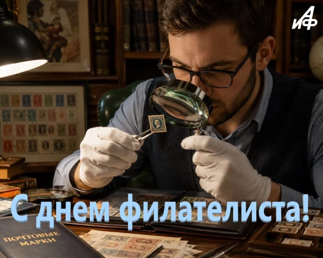 с днем филателиста открытка