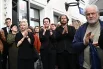 Ирина Апексимова (в центре) на церемонии прощания с народным артистом России Юрием Смирновым в Театре на Таганке.