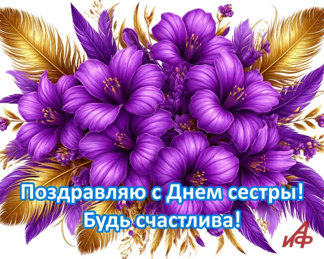 день сестры открытка