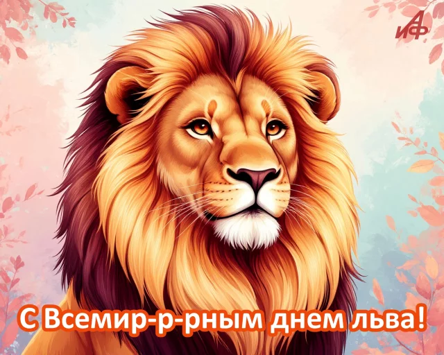 открытка всемирный день льва