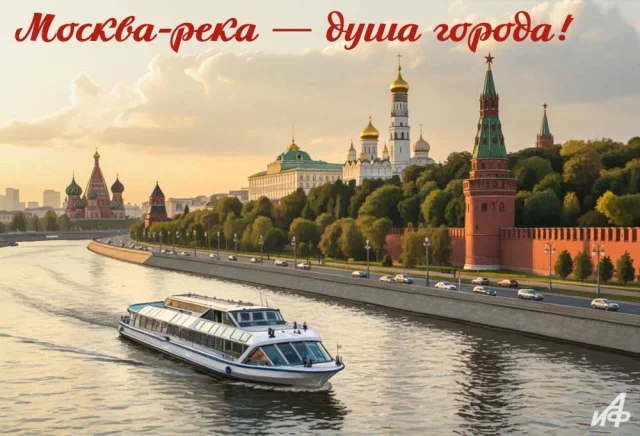 День Москвы-реки открытка с лучшими видами столицы России