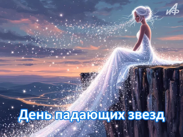 день падающих звезд открытка