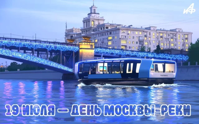 скачать бесплатно открытку с Днем Москвы-реки