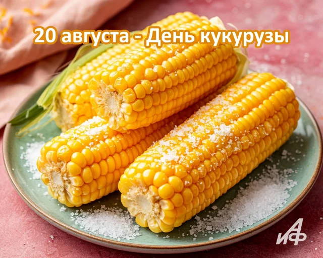 20 августа день кукурузы открытка