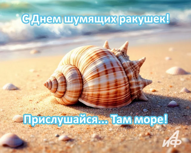 день шумящих ракушек открытка