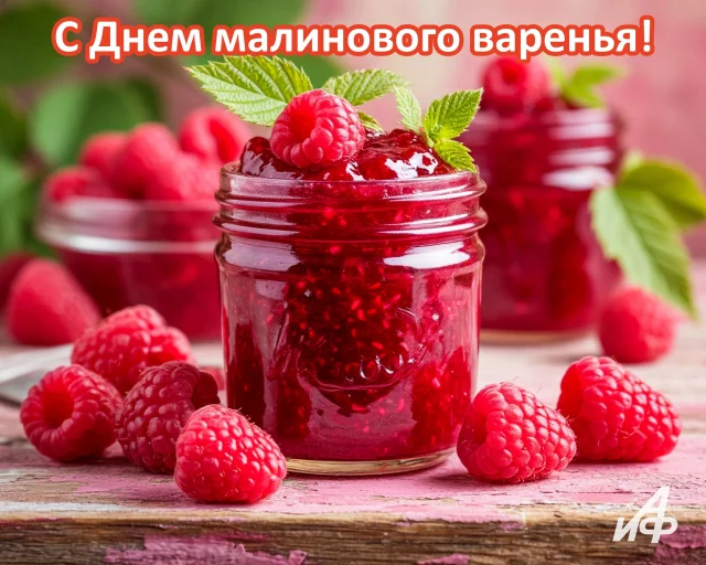 день малинового варенья открытка