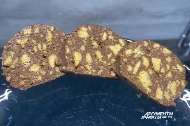 Шоколадная колбаса — никаких хлопот! 