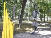 Фонарь в виде инсталляции «Железный музыкант».