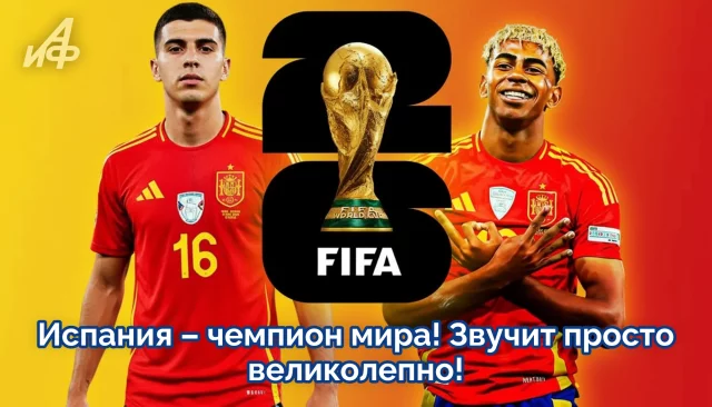 Испания чемпион мира по футболу 2026 открытка для болельщиков