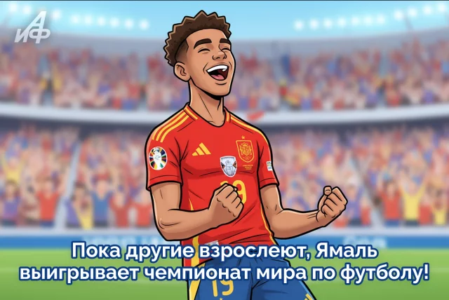 Испания чемпион мира по футболу 2026 открытка для болельщиков