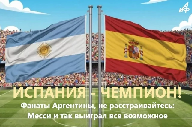 Испания чемпион мира по футболу 2026 открытка для болельщиков