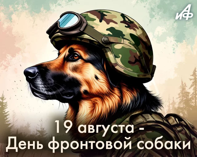 19 августа день фронтовой собаки открытка