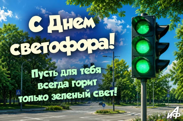 с днем светофора открытка