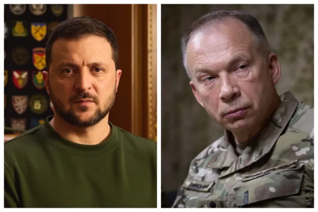 Владимир Зеленский и Александр Сырский.