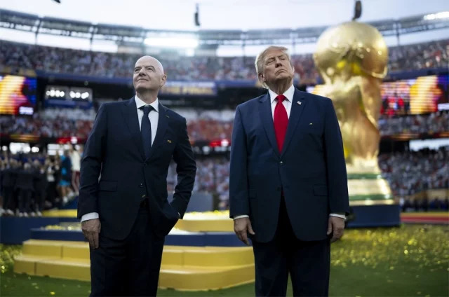 Джанни Инфантино и Дональд Трамп.