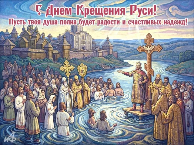 Открытки с Крещением Руси скачать бесплатно