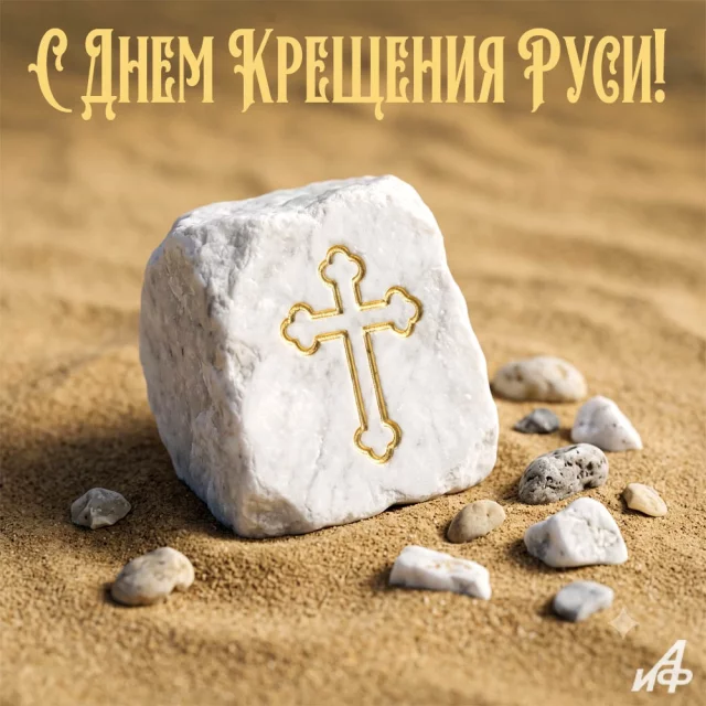 Крещение Руси открытка красивая