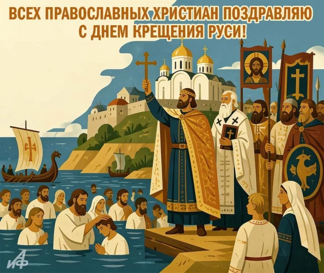 Открытки с Крещением Руси скачать бесплатно